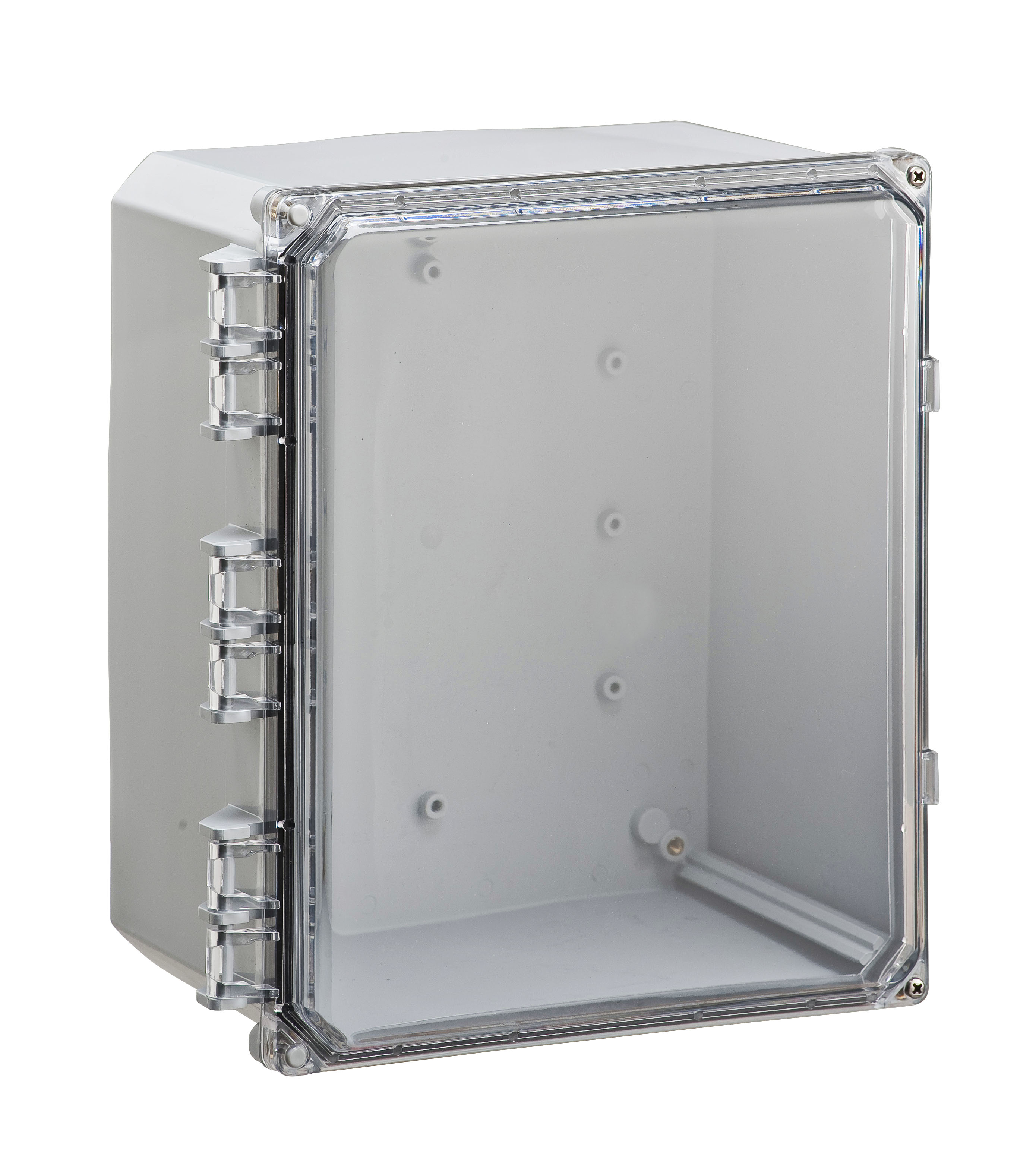 Integra Wallmount Enclosure; 14" x 12" x 6"; Polycarbonate; Transparent Cover; Hinge/Screw Connection; NEMA 4X
